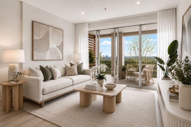 North-facing 2-bedroom apartment with views!