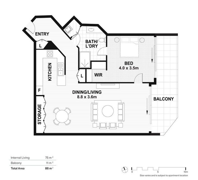 Elevated Apartment with Rushcutters Bay Views