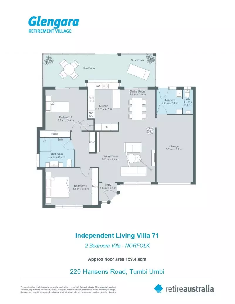 Private villa with extended backyard