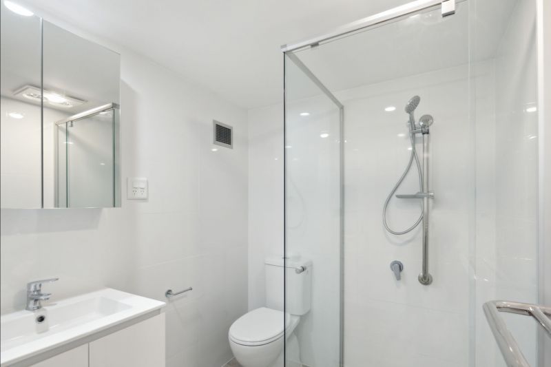 Ground-level studio apartment with enclosed patio