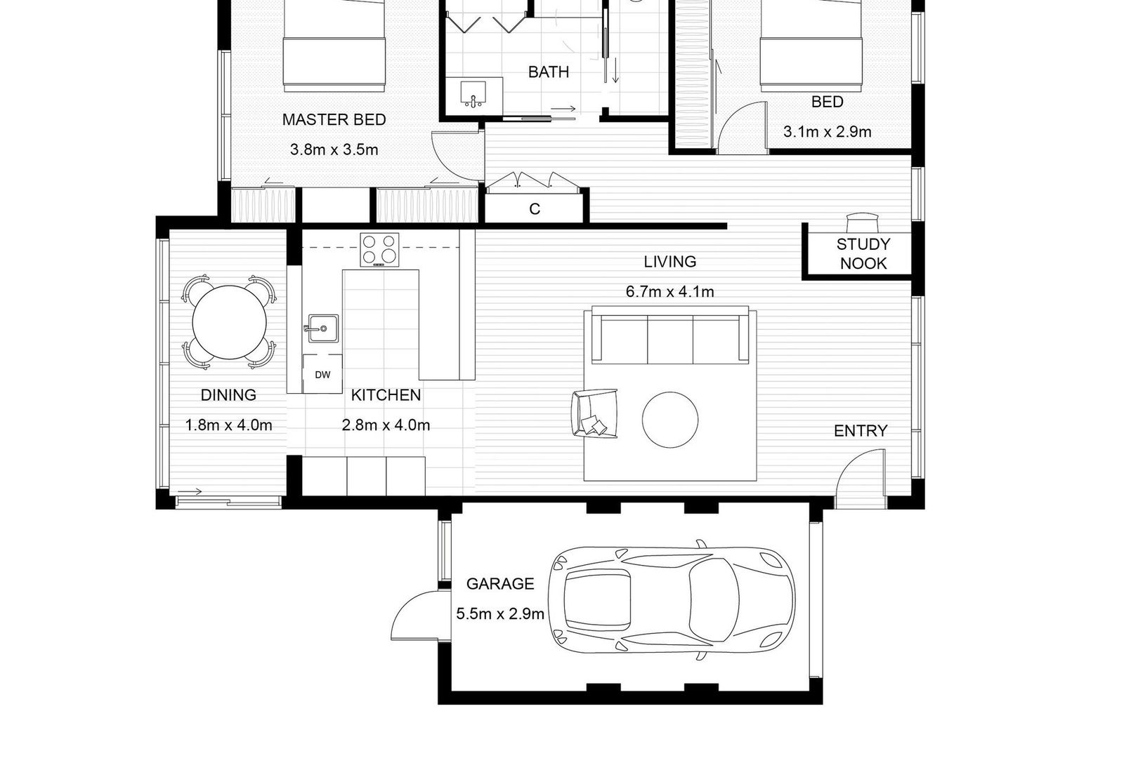 Bright Living Spaces and a Pet-Friendly Yard