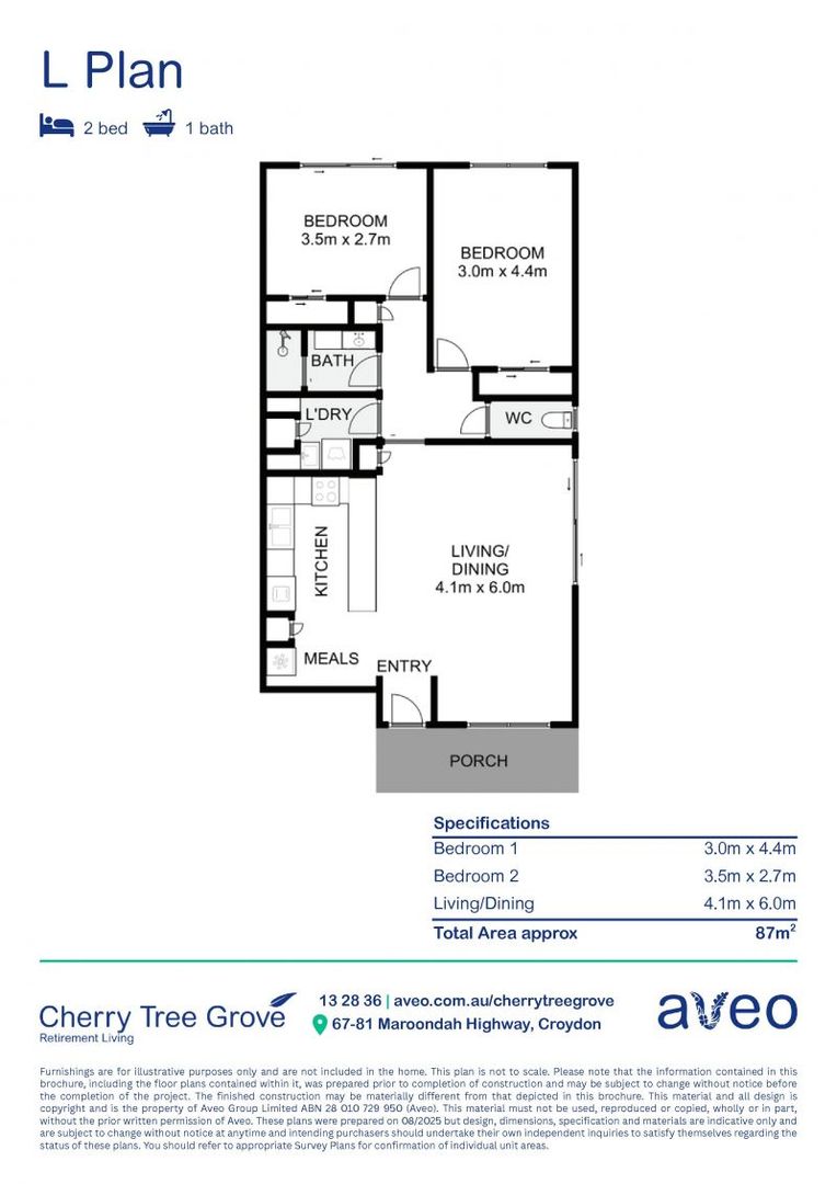 Well-located two-bedroom villa