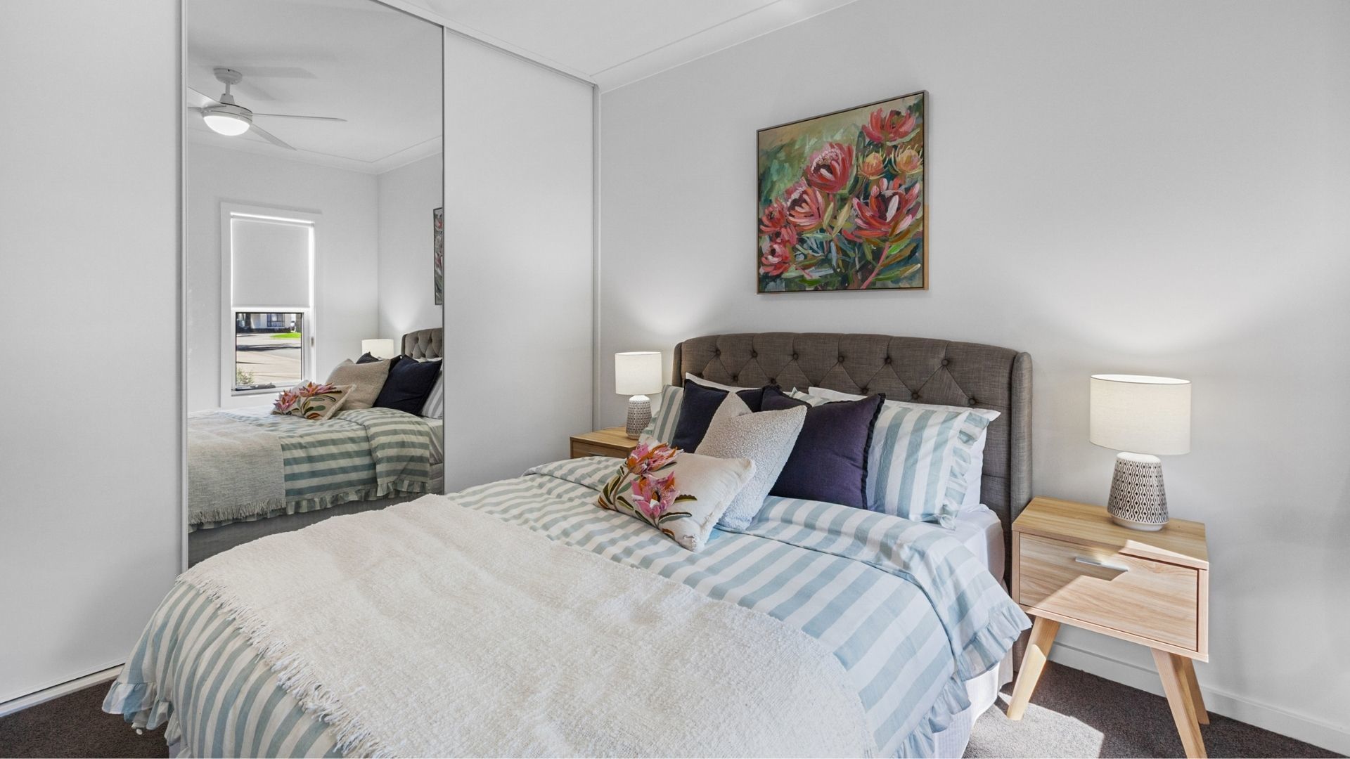 light-filled 2 bed home with skillion roof