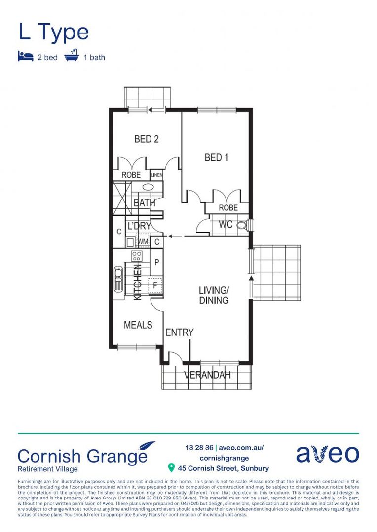 2-bedroom villa close to community facilities