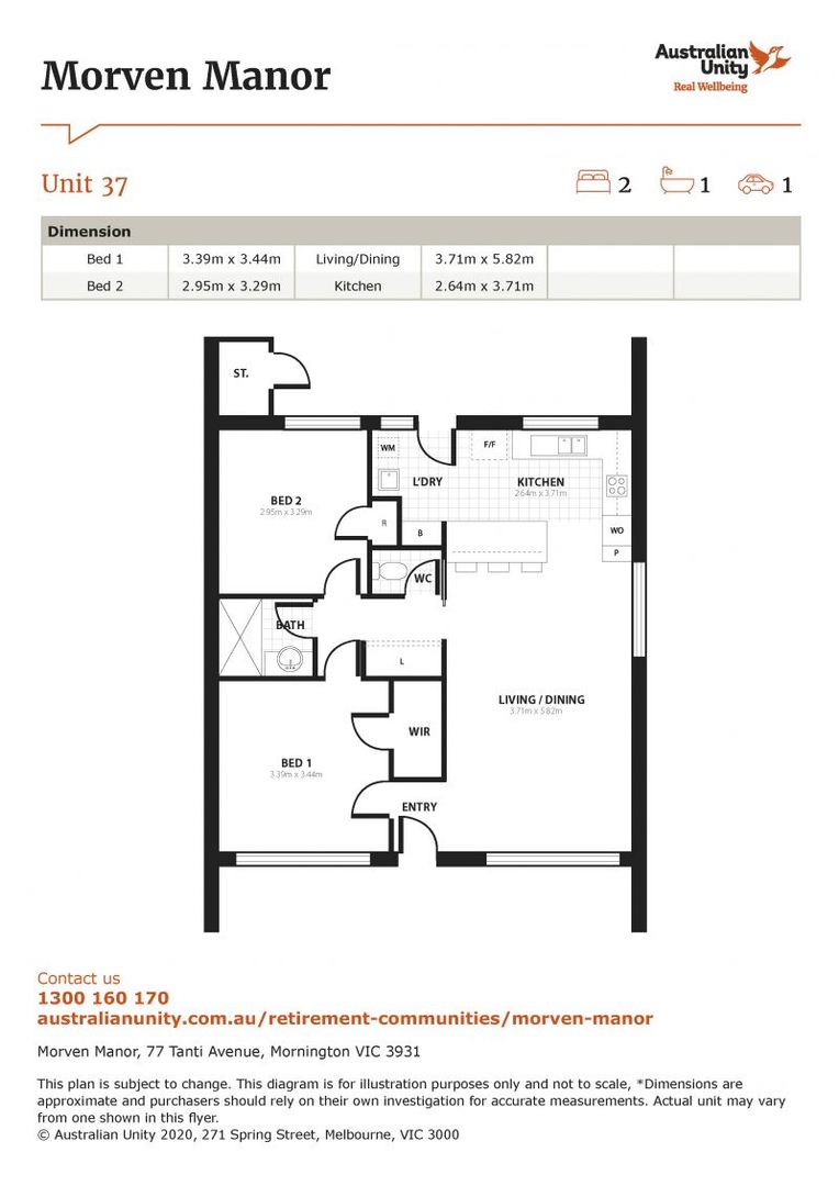 DEPOSIT TAKEN - Bright & light-filled ground floor unit, facing peaceful Tanti Creek Reserve
