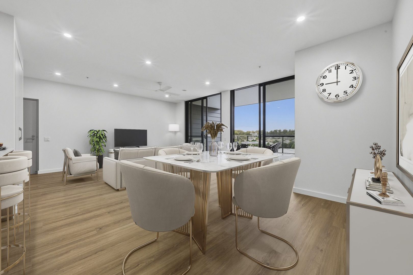 Retreat in a refined sanctuary