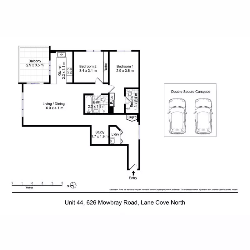 North and East Facing Premier Apartment with Study Nook and Roomy Foyer-like Entrance