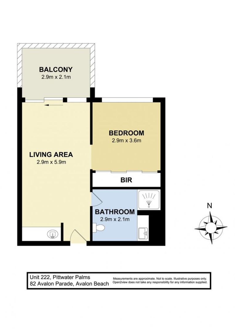 Studio apartment with a relaxing ambient outlook