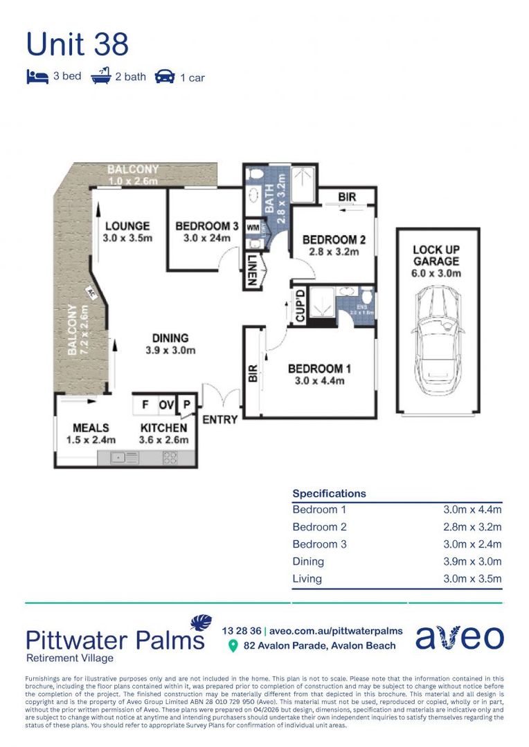 Expansive 3-Bedroom Retreat. A Rare North-Facing Gem