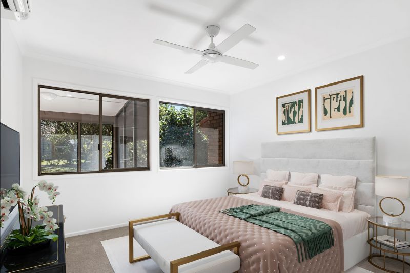 Spacious two-bedroom villa with attached garage