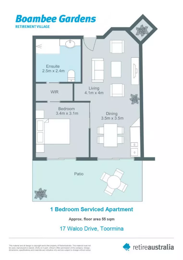 Fully refurbished apartment with chef-prepared meals and cleaning included