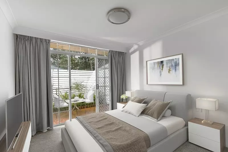 Elegant, open plan unit featuring a sunny north facing terrace