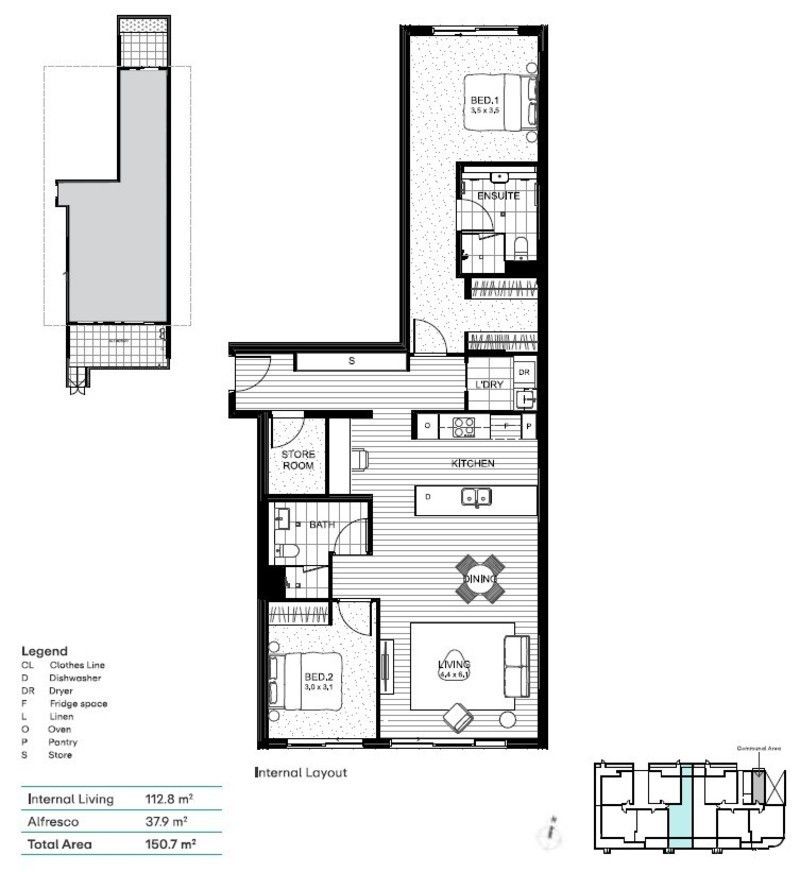 Spacious Ground Floor Apartment - 'Swan' Floorplan Design
