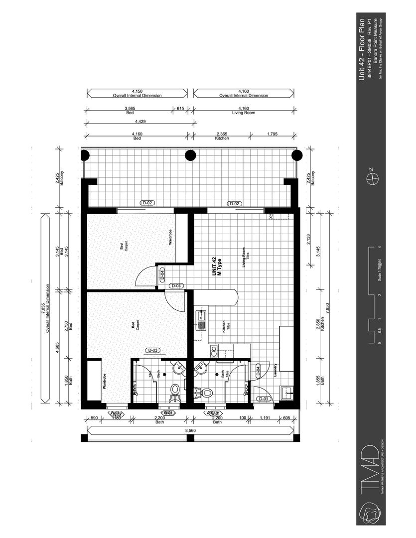 Spacious North-facing two-bedroom apartment