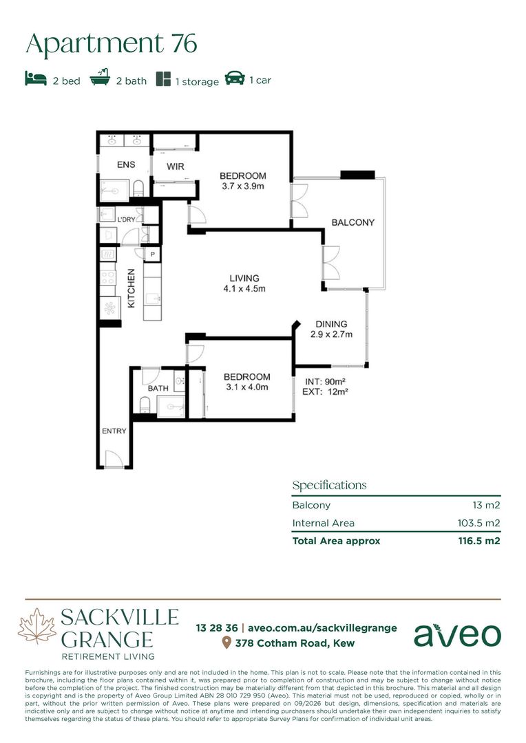Premium Park View Retirement Living!