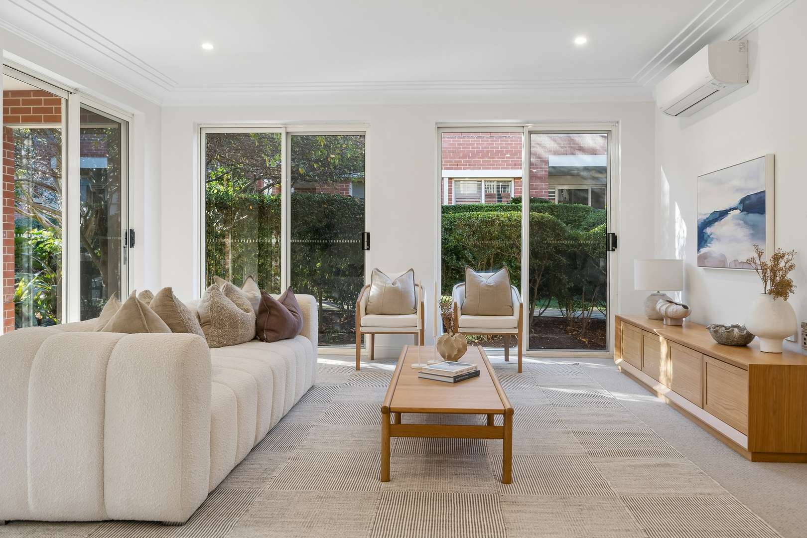 Contemporary three-bedroom apartment in a prime village setting