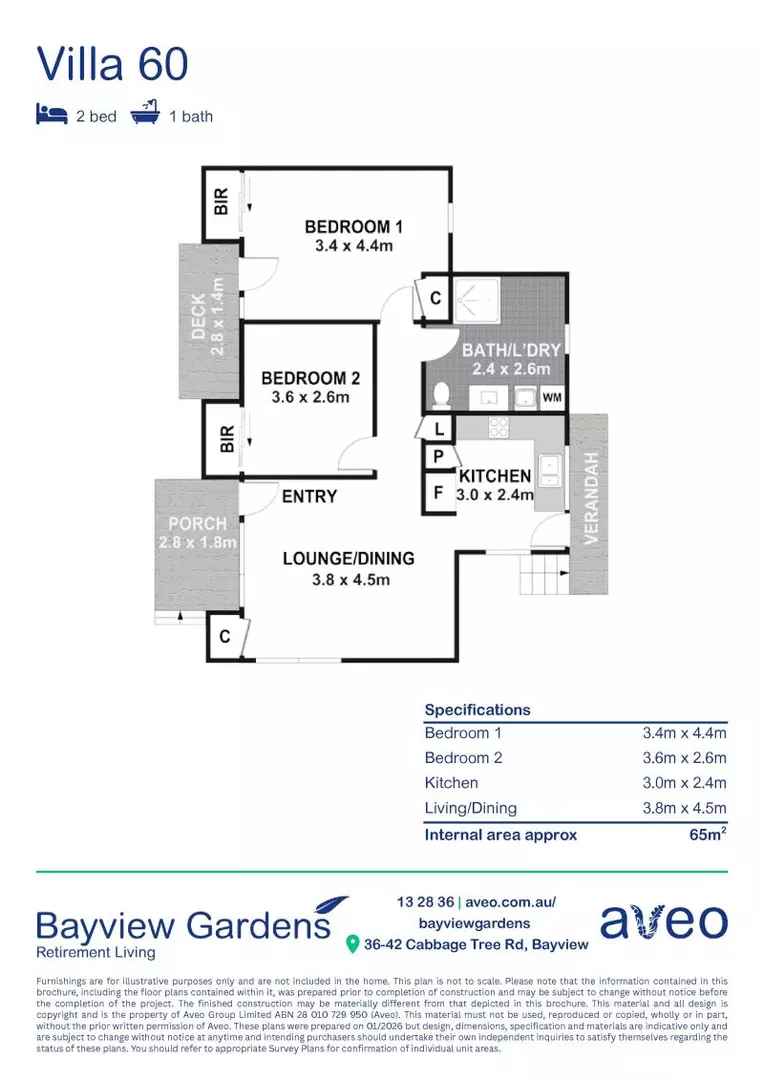 Abundance of natural light in a great location