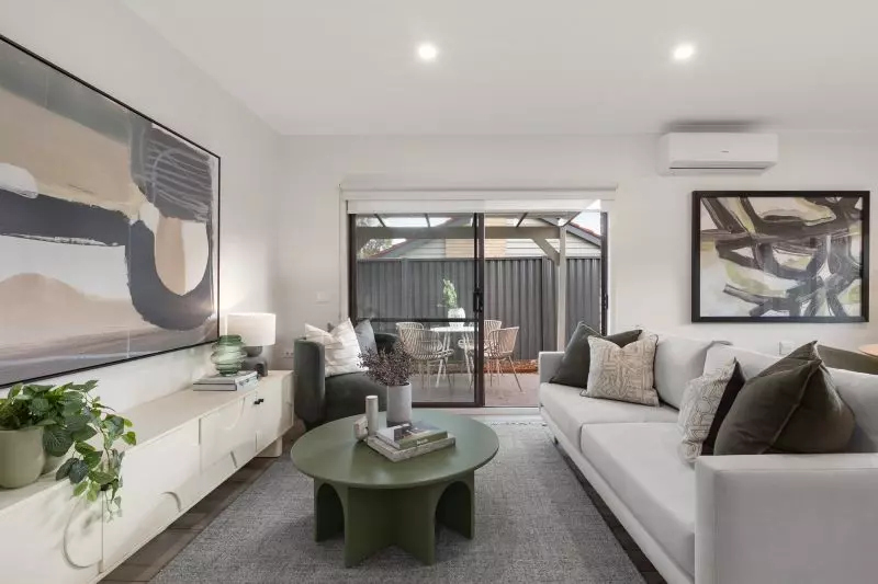 North-facing two-bedroom villa with private backyard