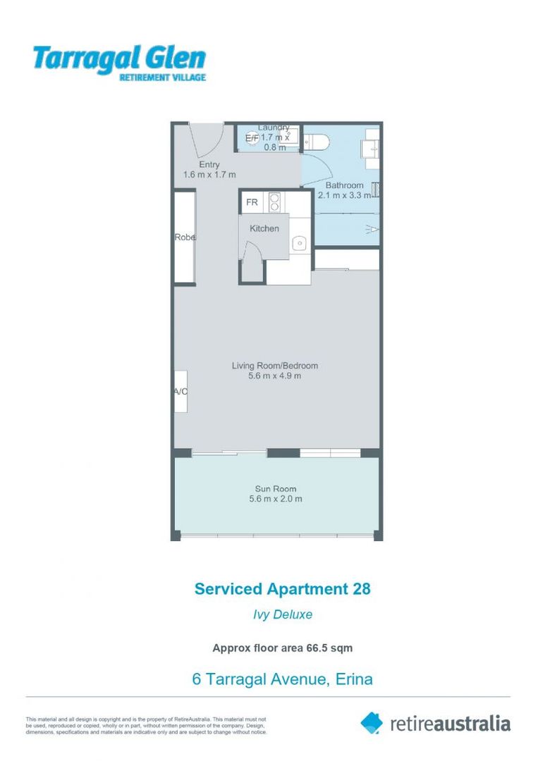 First Floor Studio Apartment in Tarragal Manor