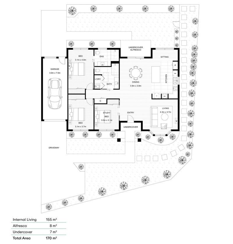 Modern Living, Peaceful Setting