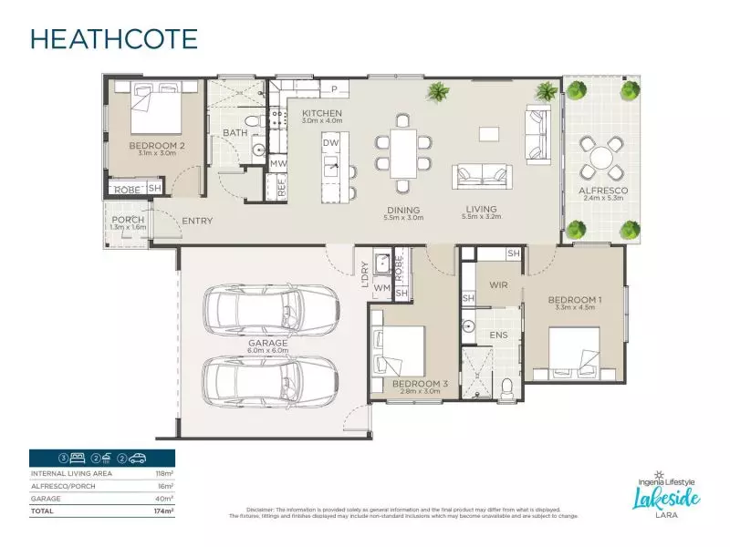 Open plan living to relax and enjoy