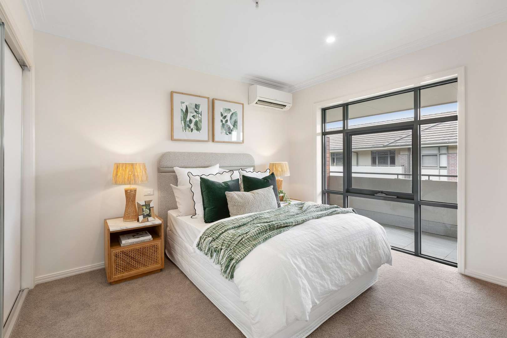 Courtyard-facing apartment on level 3 with serene views