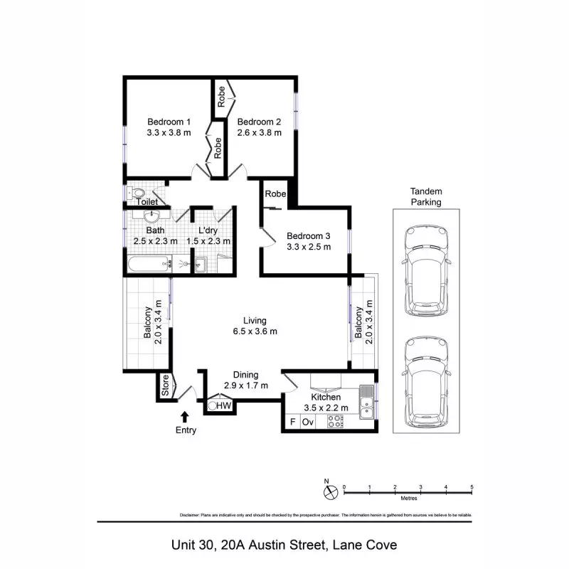 GENEROUS OPEN PLAN LIVING/DINING AREA, 2 BALCONIES