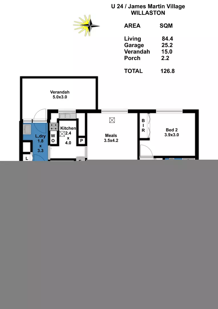Spacious Two Bedroom Home