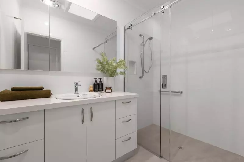 North-facing two-bedroom villa with private backyard