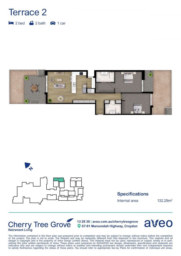 Premium retirement terrace - now selling
