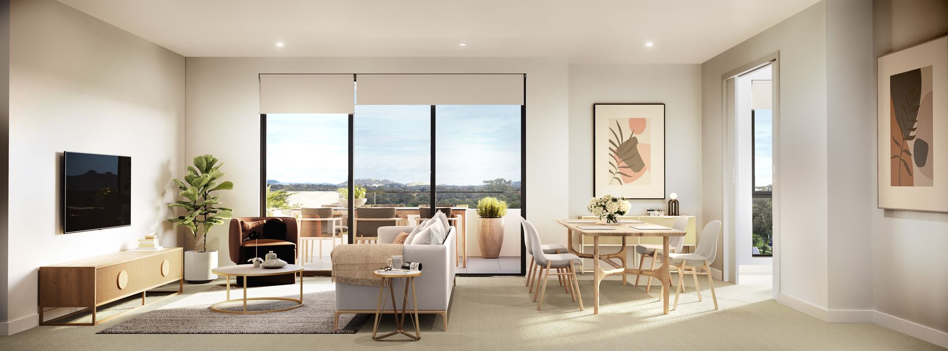 Last one! Ground floor large one bedder with study, ready to move into later this year.