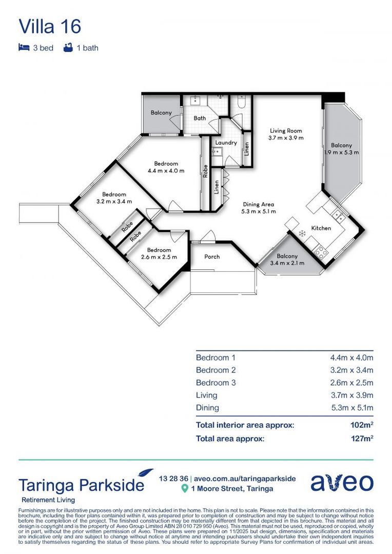 Large three-bedroom villa in prime location!