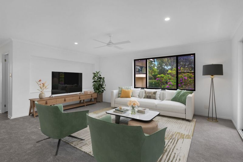 Renovated upper-level two-bedroom villa with views