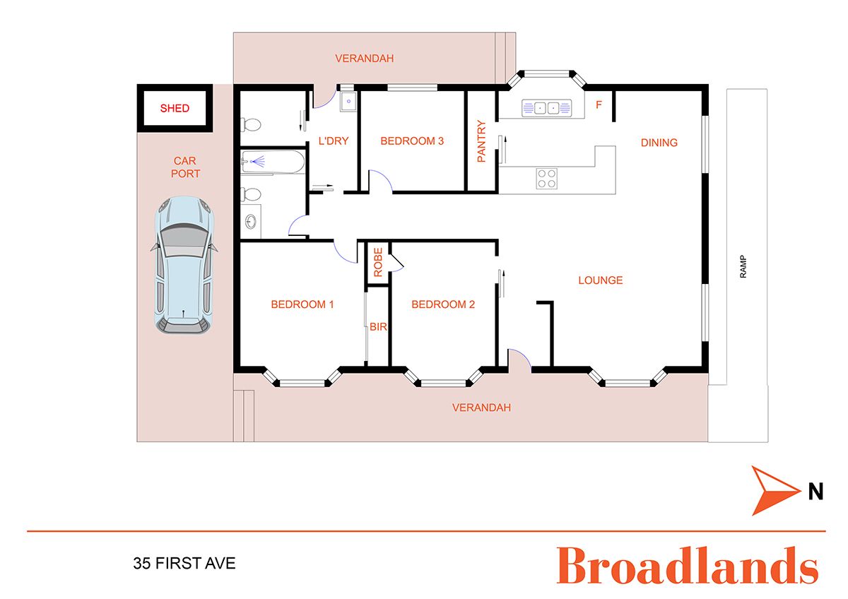 Three Bedroom Residence - Spacious and Open - Full Length Verandas Front and Rear