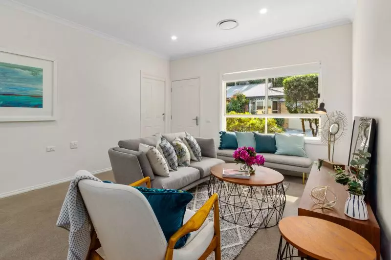 Modern villa near village entrance