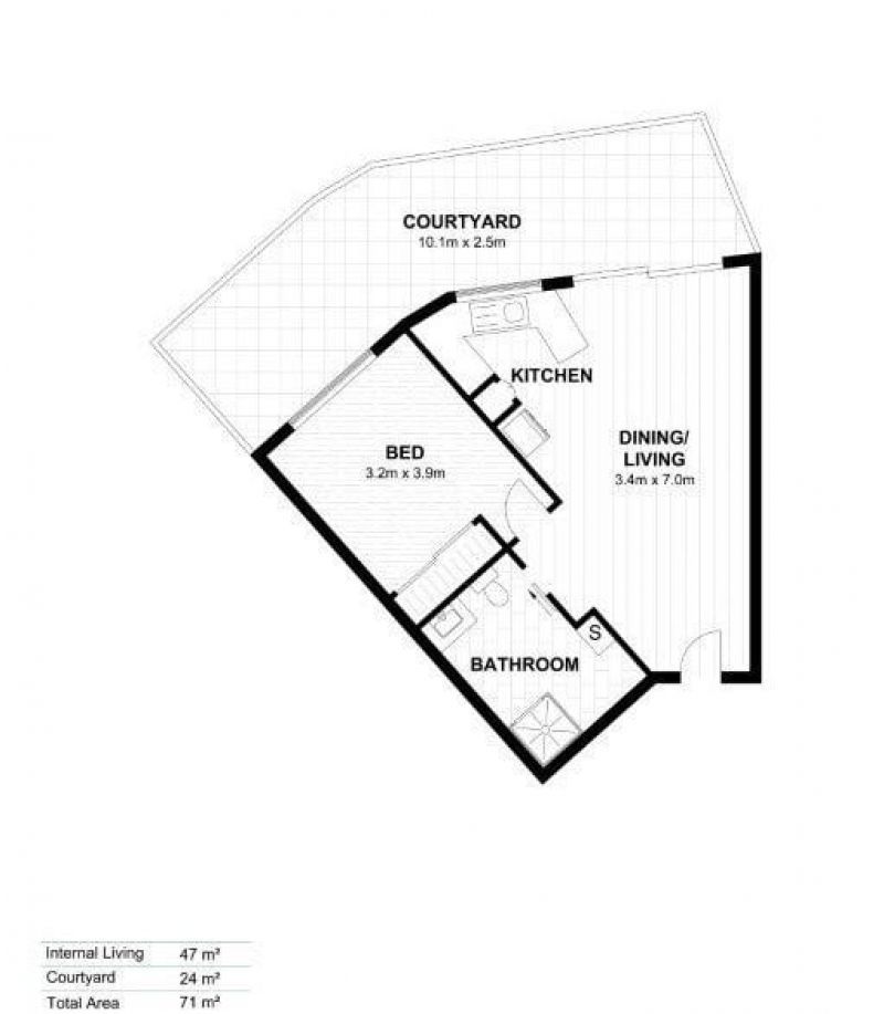 Spacious, Modern Apartment with Private Courtyard and Support Services