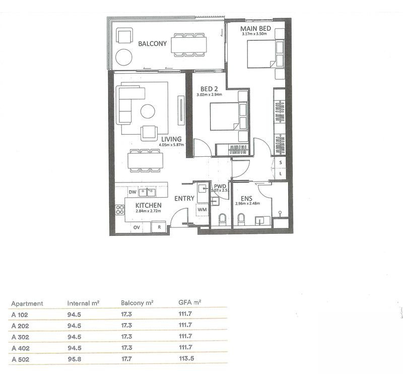 East-Facing Apartment with Patio Living