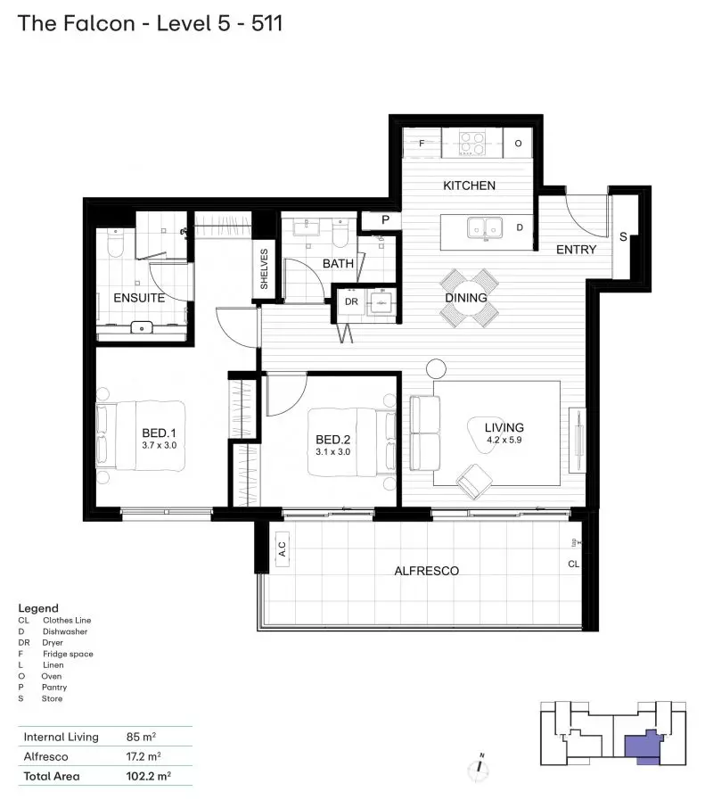 Top Floor Luxury with spectacular Bushland Views