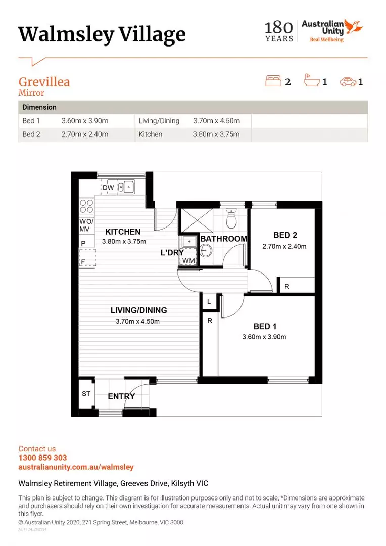 'UNDER OFFER' - A tranquil environment to enjoy a relaxed and comfortable retirement.