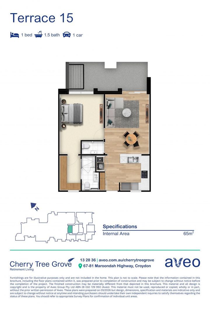 Spacious open-plan terrace!