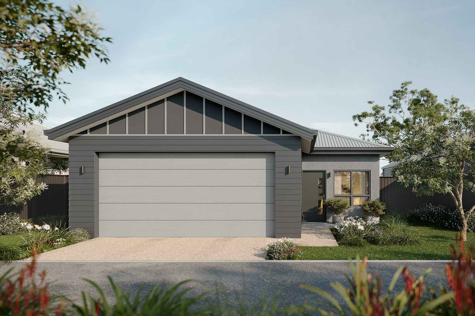 Stylish two-bedroom, two-bathroom home with study and double garage