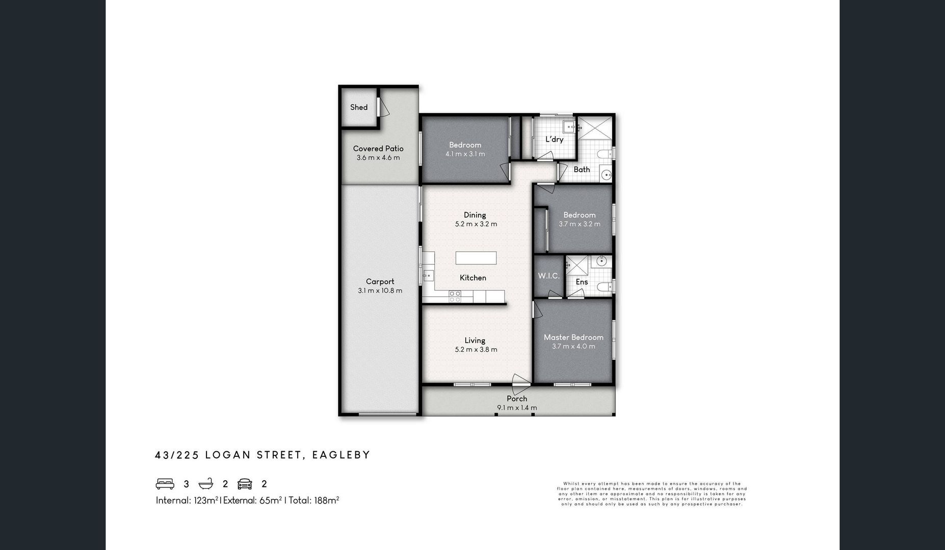 3 Bedroom Home with 2 cars!
