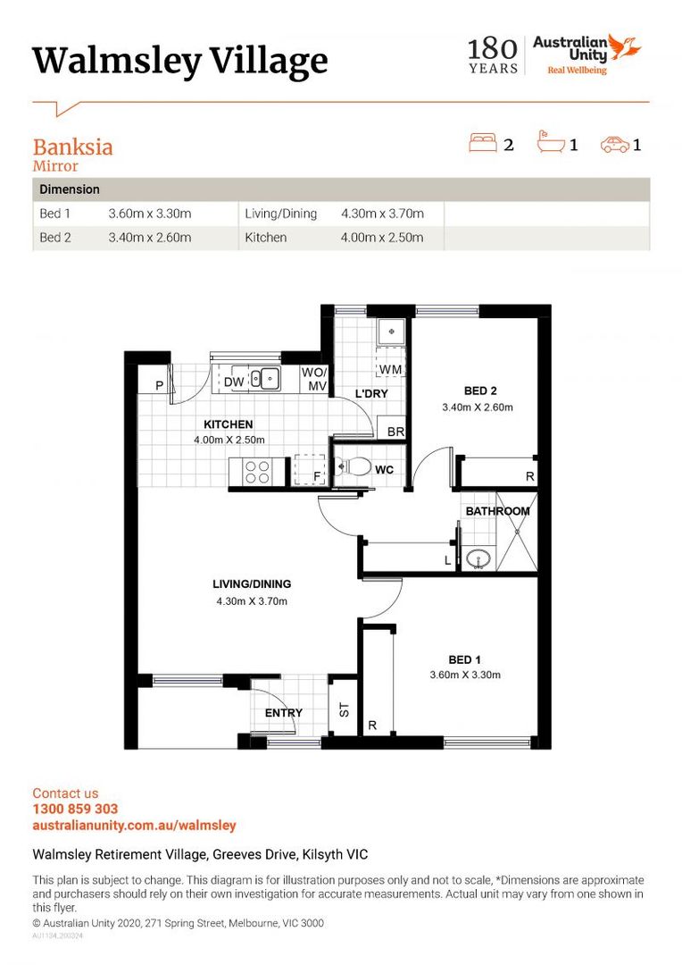 Peacefully positioned unit in a relaxing garden setting - Unit 84