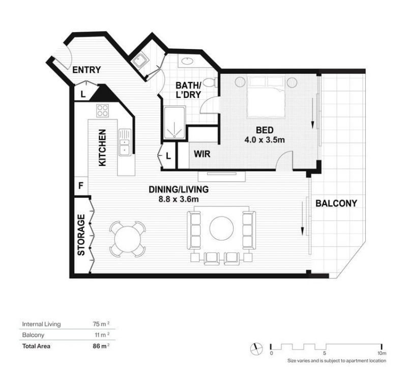 Elevated Apartment with Rushcutters Bay Views