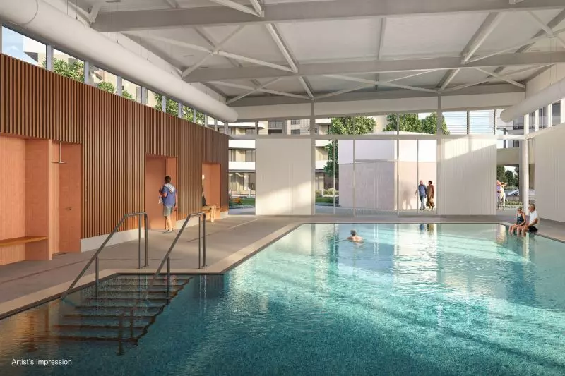 Generous, light-filled two-bedroom residence with a private balcony