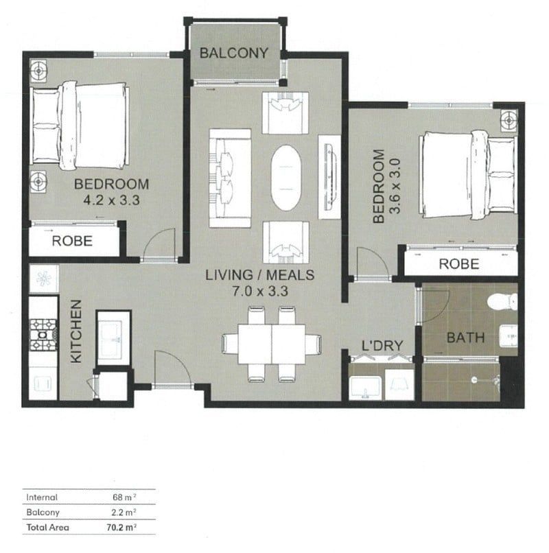 Bright, Spacious Apartment with Private Balcony in Prime Location