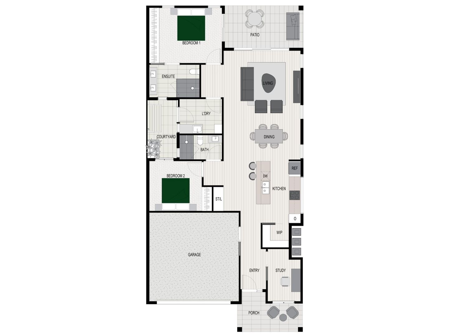 Halcyon Gables - The Byron | 2 bedroom home