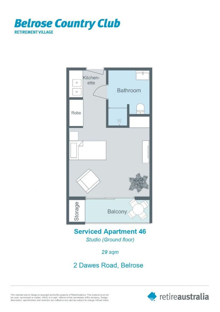 Fully refurbished ground floor studio apartment with chef-prepared meals and cleaning included