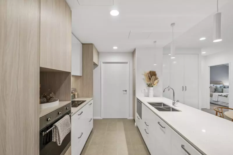 Stylish two-bedroom apartment with tranquil tree lined views