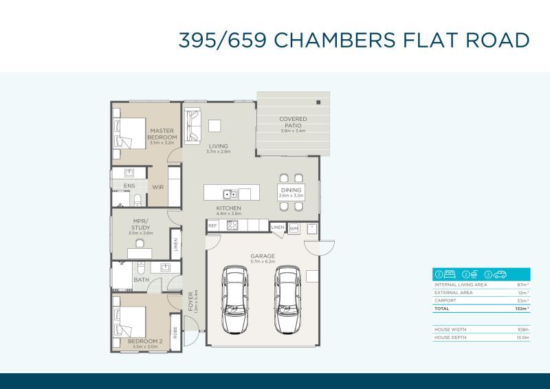 Stylish, Modern Home + Study